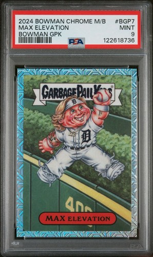 2024 Bowman Chrome - Max Clark Garbage Pail Kids #BGP-7 Mega Box Case Hit PSA 9