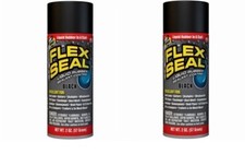 2 Pack of MINI Black Rubber Spray Sealant 2 oz Family of Products FLEX SEAL