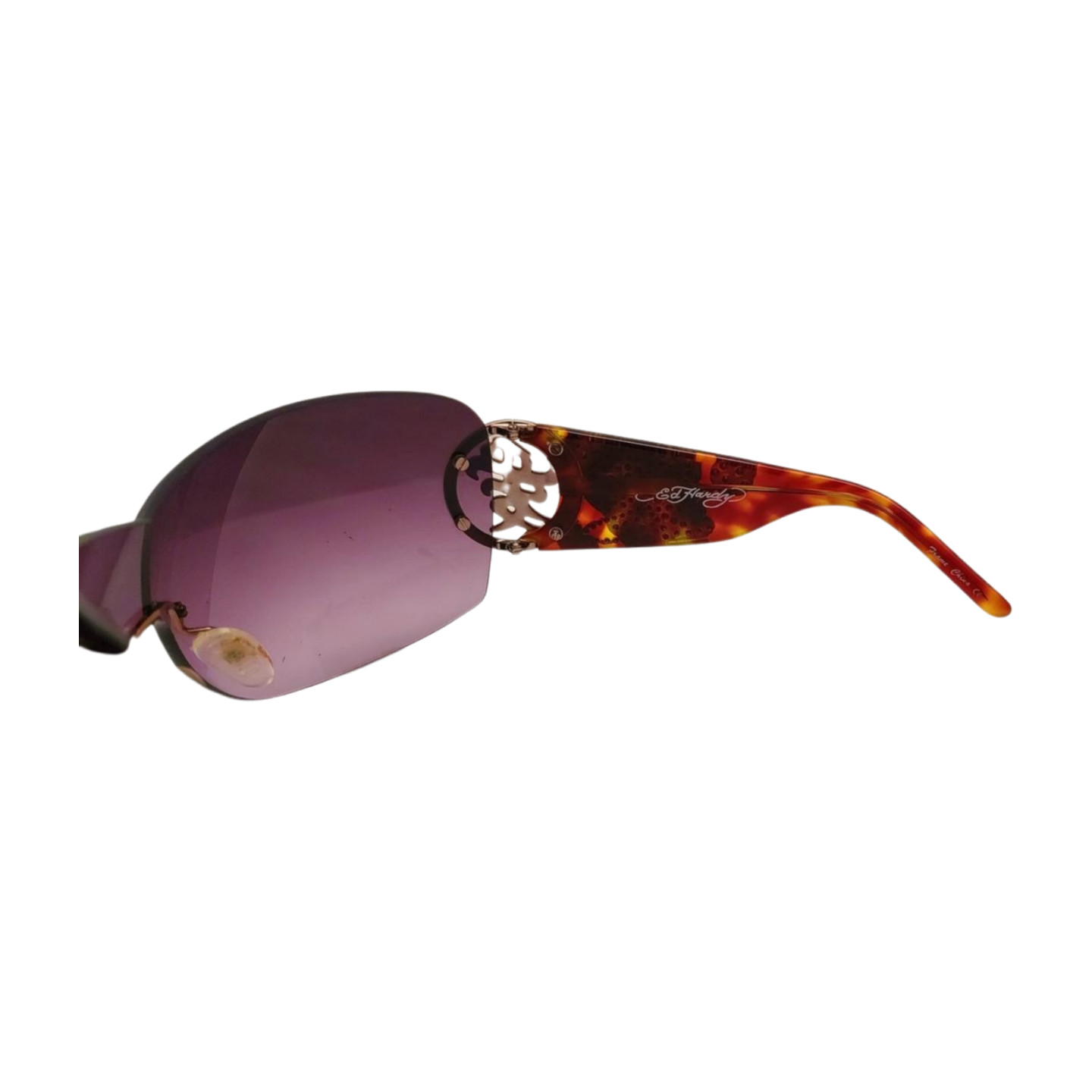 Ed Hardy EHS 024 Tortoise Shield Sunglasses 0270 - image 3
