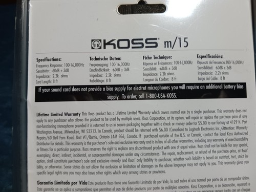Koss Computer Microphone & Stand Hands Free- Compatible Most Cards, Sealed New - Bild 3 von 5