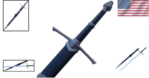 Medieval Knight Sword with Ornate Scabbard - 39.5" of Master Craftsmanship - Picture 2 of 8