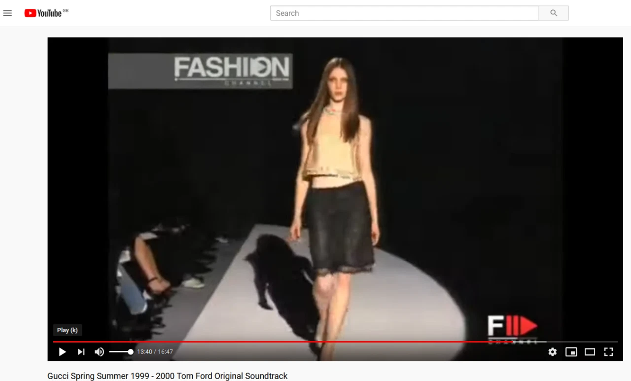 Gonna in pizzo Gucci by Tom Ford 1999