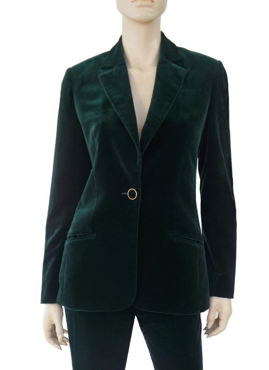 Green velvet hotsell pants suit