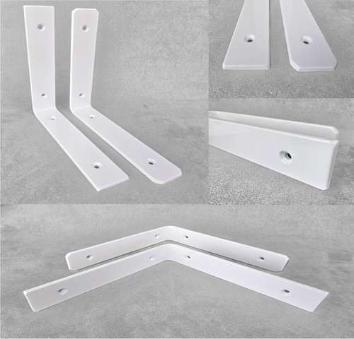 Industrial Handmade Shelf Brackets Heavy Duty PAIR Steel Rustic Scaffold Board - Picture 33 of 63