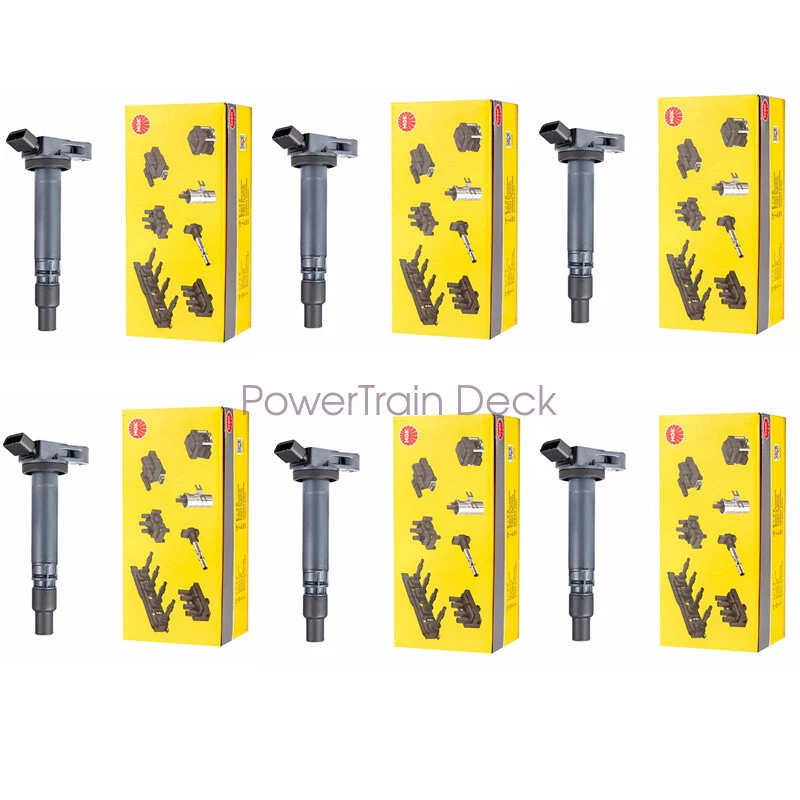 90919-02250 6 pcs OEM NGK Ignition Coil U5084 For LEXUS IS350 GS350 RX350 Toyota - Image 2 of 4