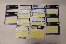 13 Pcs 5.25 Inch Floppy Disk Educational Different Software Math Science Shapes