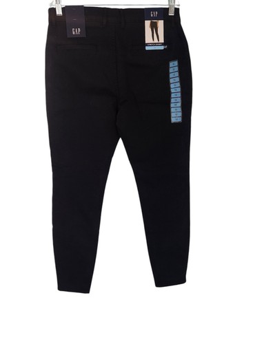 NWT GAP Pants Women's Stretch Skinny Comfortable Cotton Black Size 10 NEW