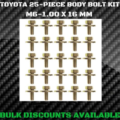 1971-1973 Toyota Carina Hood Fender Splash Shield Door Hatch Bumper BODY BOLTS