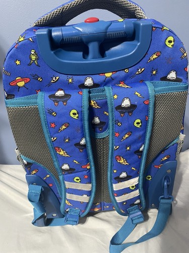 J World New York Rolling Backpack Luggage Kids - Picture 2 of 3