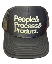 Otto Collection People Process Product Trucker Mesh Snapback Cap Hat New