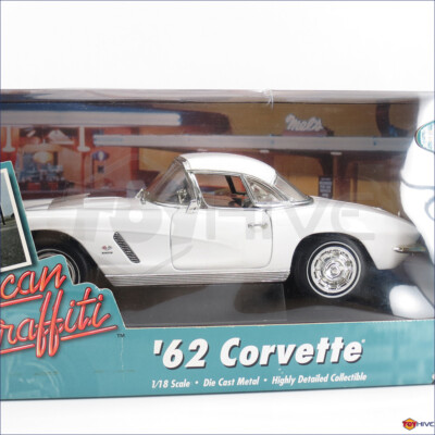 American Graffiti - 1962 62 Corvette all white 1:18 scale ERTL