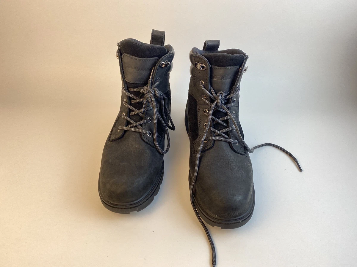 Men s Wolverine Bulldozer Steel Toe W201291 Black Leather Work Boots 10EW