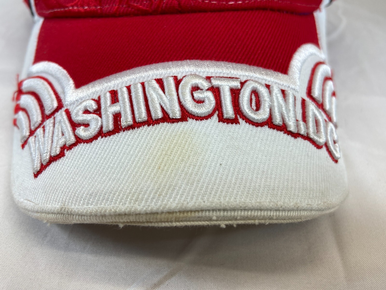 Washington DC Baseball Cap Strapback Hat Red Whit… - image 11