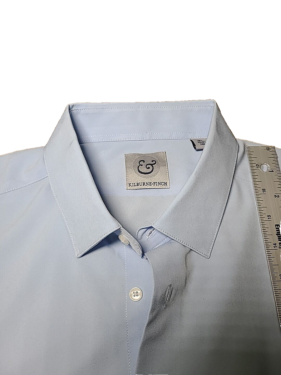 kilburne and finch dress shirts Kilburne & Finch Dress Shirt Mens XL (17) Green Button Up Long Sleeve