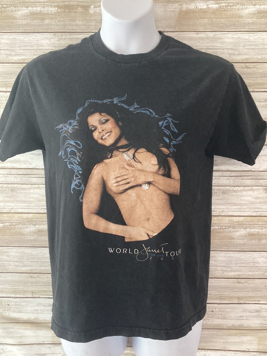 【22AW】HALF NAKED GIRL TEE ジャネット・ジャクソン Vintage Janet Jackson Shirt M 2001 Concert Tour RARE Giant Rap Tee