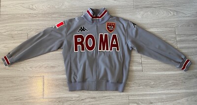 ASローマ Kappa ヴィンテージ ジャケット ジャージ ROMA Vintage Kappa AS Roma Football Jacket Soccer Zip Track Top Italy