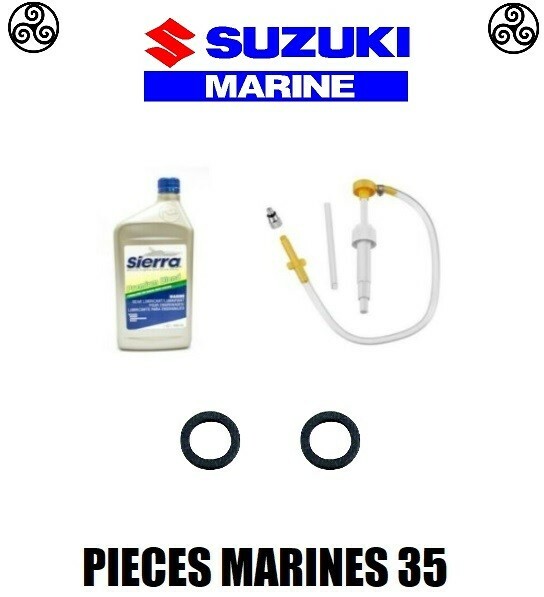 Kit vidange embase Suzuki Sierra, lubrification haut de gamme 80W90 et joints certifiés