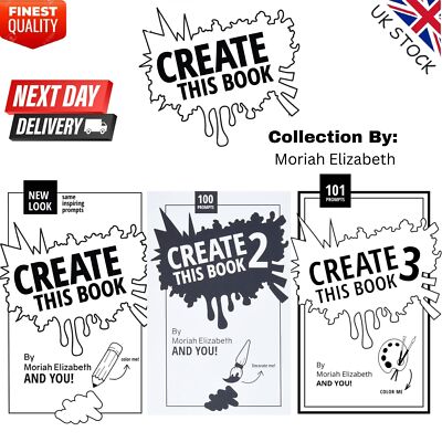 Create This Book Volume 1, 2, 3 by Elizabeth Paperback Moriah Book FAST DELIVERY