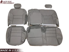 2000 2001 Ford Excursion Limited Second Row LEATHER 60/40 Bench Seat Cover Gray