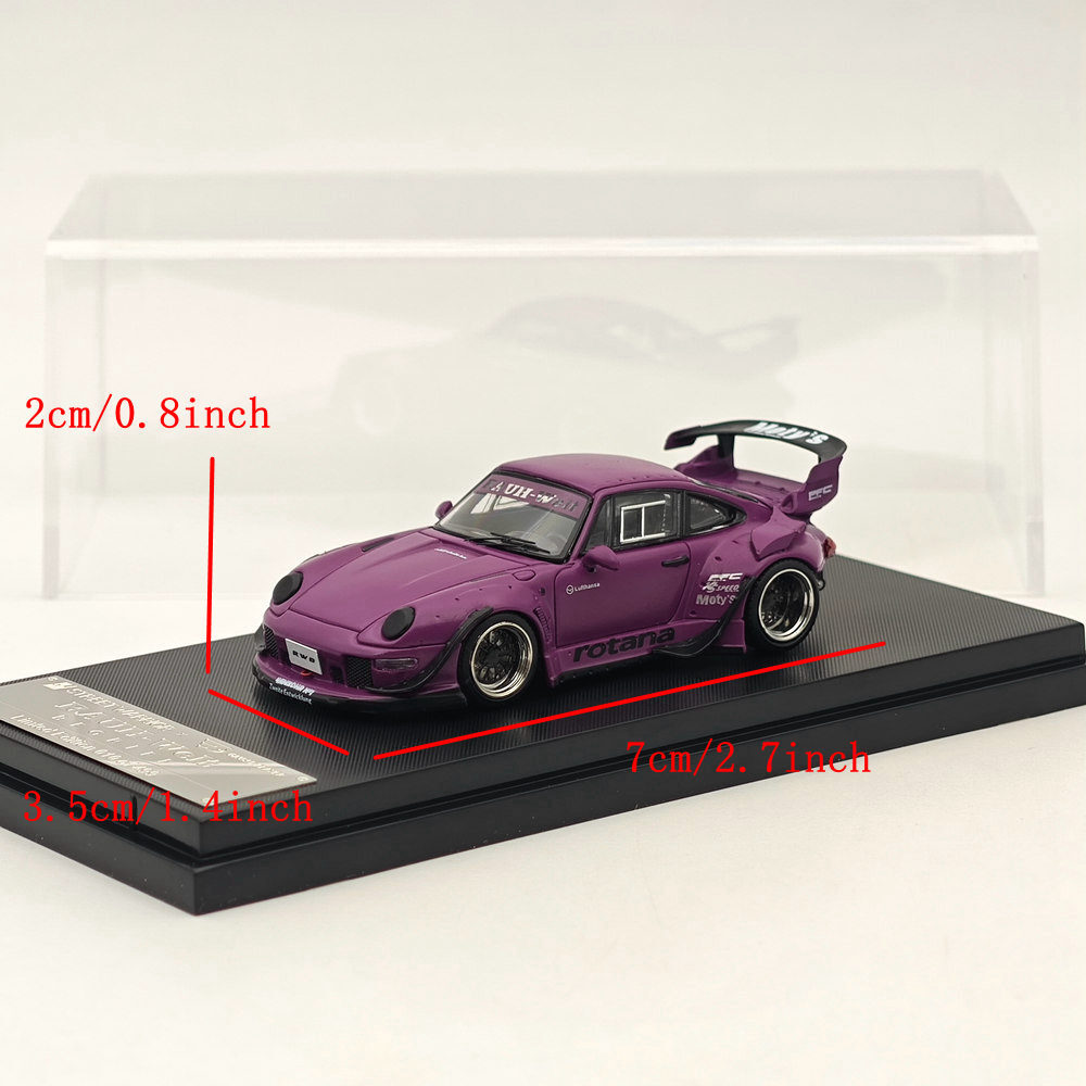 Street WARRIOR 1:64 Porsche RWB 993 Rotana Purple Diecast