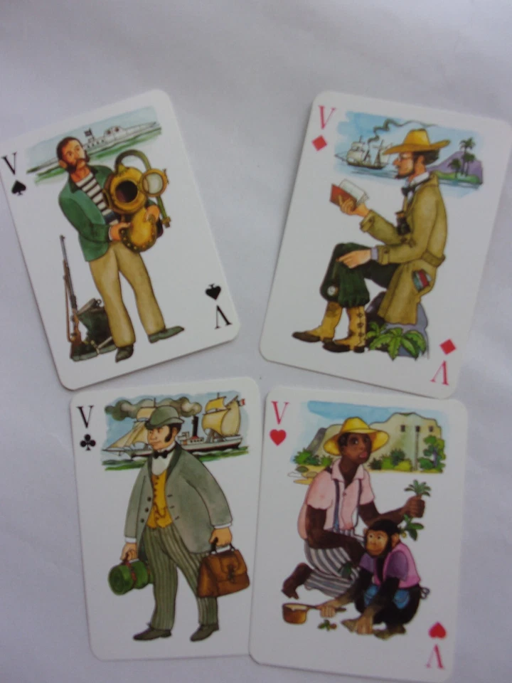 JULES VERNE JEU DE 54 CARTES GRIMAUD Edité Ville de Nantes Musée Jules Verne - Photo 3/4