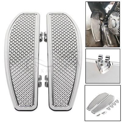 Chrome Aluminum Front Driver Floorboards For Harley Road King Tri