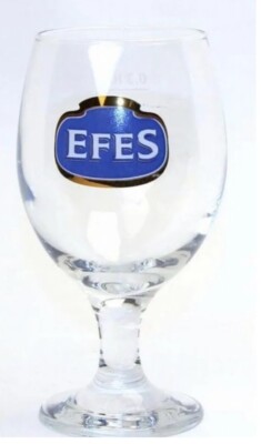 Set of 2 Efes Half Pint Chalice Glasses 10oz Brand New Genuine Official Pub 6.5 