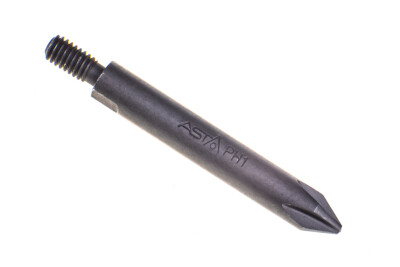 ASTA PH1 Phillips Head Threaded Drive Screwdriver Bit S2 Steel 45mm Pack of 1