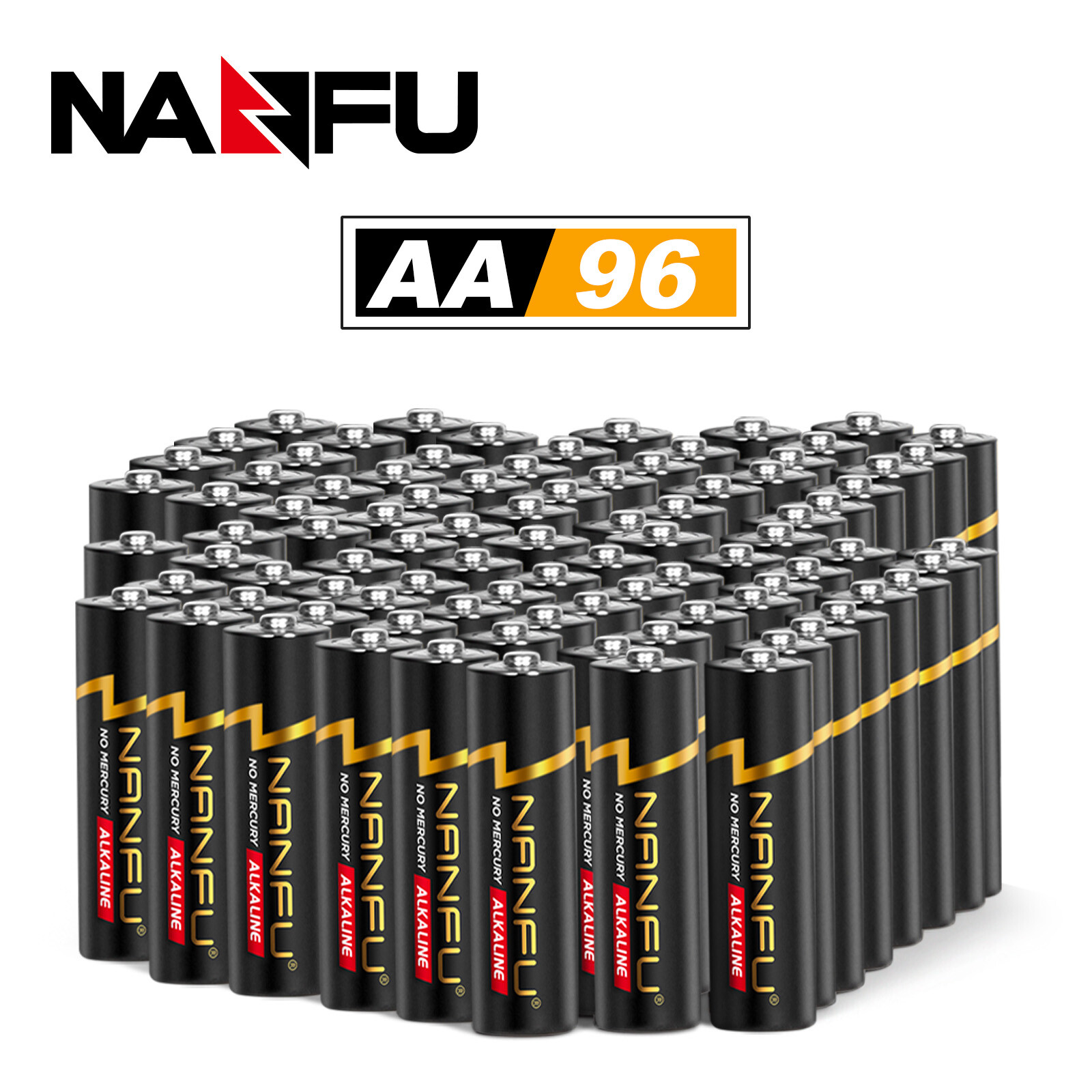 NANFU AA Batteries 96 Count, 10 Year Shelf-life 1.5v Double A Batteries-image