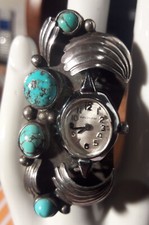 Türkis Sterling Silber Uhrenring ,Navajo Uhrenring,Indianerschmuck,Uhren-Ring