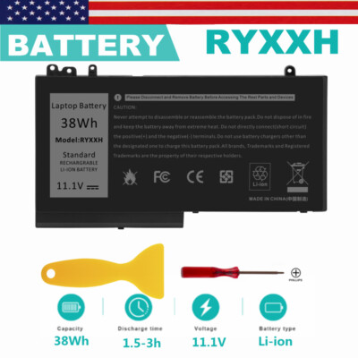  RYXXH Battery for DELL Latitude 3150 3160 12'' E5250 E5450 Latitude E5450 14'' 