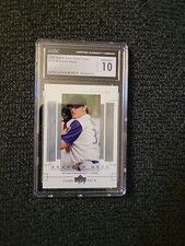 2003 UD Game Face Baseball Brandon Webb Faces Of The Future CGC 10 GS585