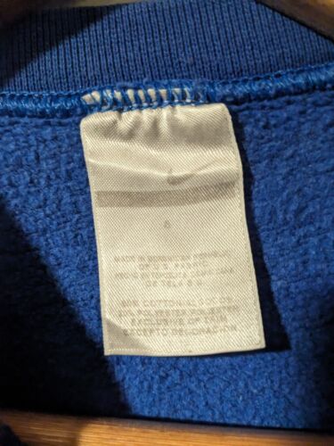 Vintage Y2K Nike Spell Out Mini Swoosh Blue 8 Months Sweatshirt - Picture 3 of 7