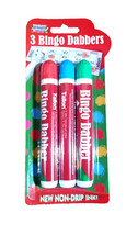 3PC Bingo Dabbers Marker Pens Classic Non Drip Ink Dotters Pens Tombola Games s