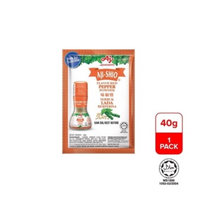 AJI-SHIO Flavoured  White Pepper Refill 40g X 10 PACKS DHL Express Free Shipping