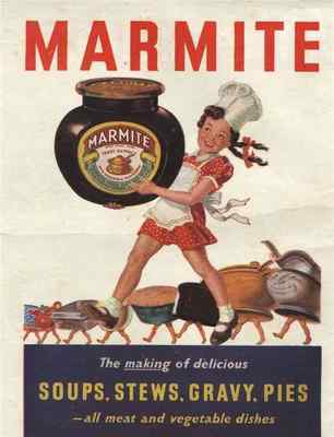 Blechschild Marmite Girl Chef A4 12x8 Aluminium