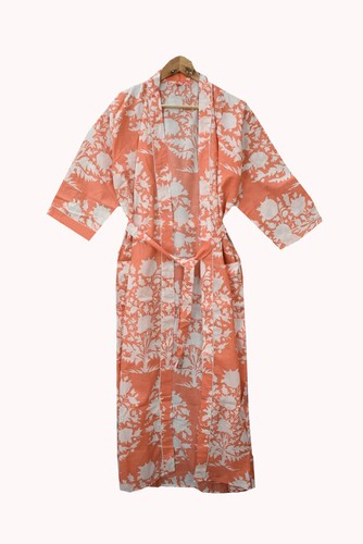 Kimono Long Frida Kahlo – Coton Imprimé – Femme – Pyjama/Robe De Chambre – Taille Unique