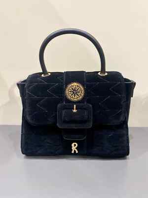 ROBERTA DI CAMERINO BORSA A MANO E TRACOLLA IN VELLUTO TRAPUNTATO