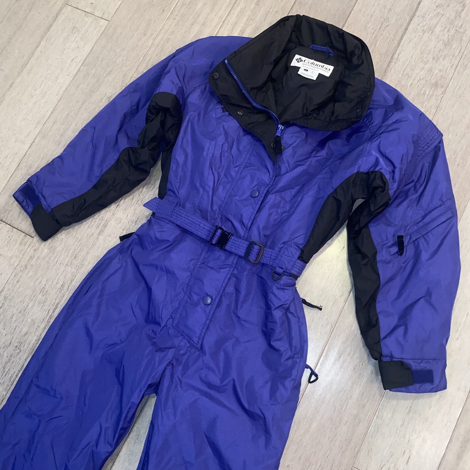 Vtg Columbia Ski Suit Womens SMALL One 