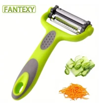 1pc Rotatable Fruit & Vegetable Peeler - Multifunctional Slicer & Shredder Tool