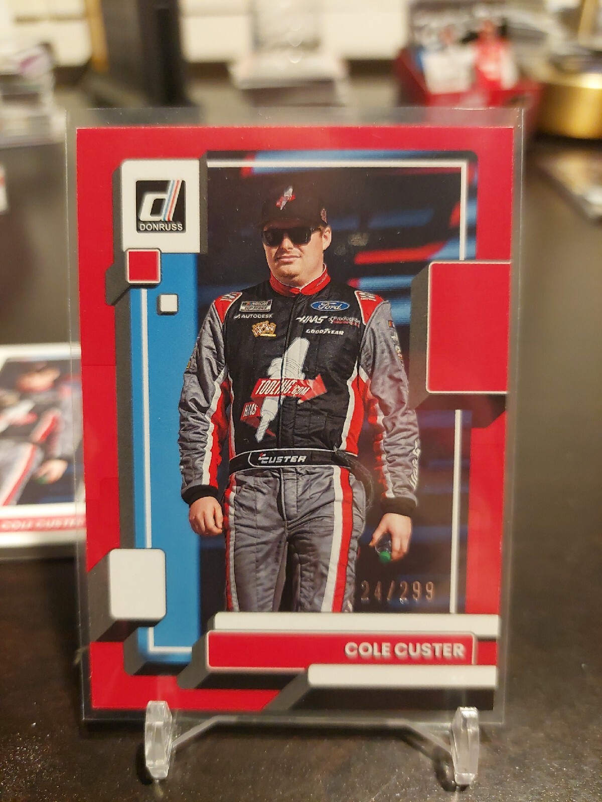2023 Donruss Racing Cole Custer Red  Border /299