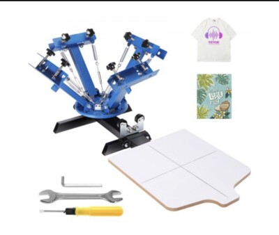 #ad VEVOR 4 Color Silk Screen 1 Station Press Printer Equipment ... $120.00