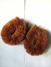 BRUSH COCONUT FIBER COIR Natural Scrubbing Kitchen Dishes, Glass Cleaner 100