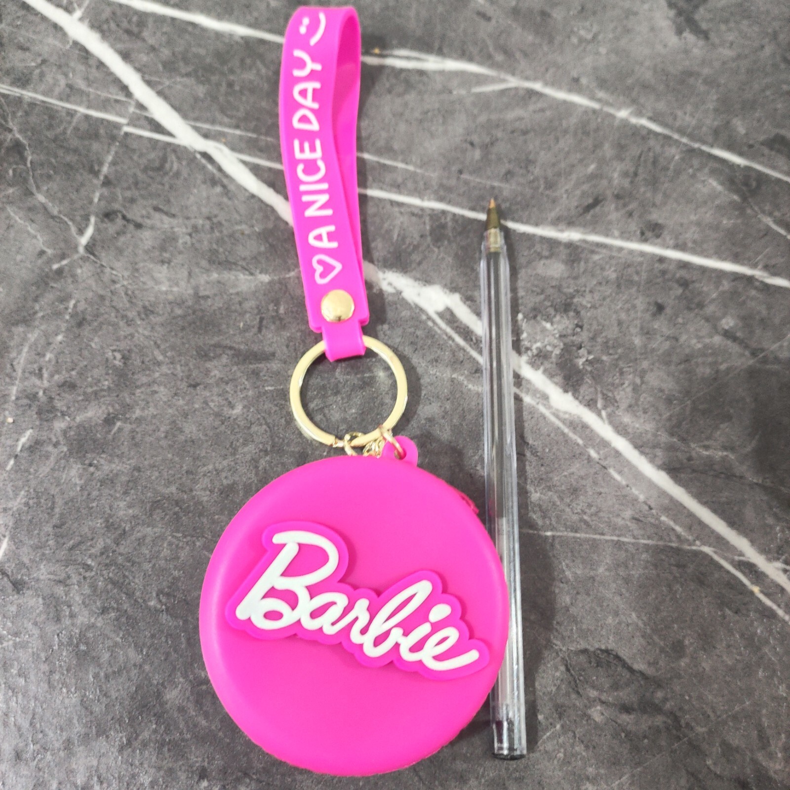 Barbies Coin Purse Keychain Pink Cute Pendant Barbie Key Chain Uk eBay