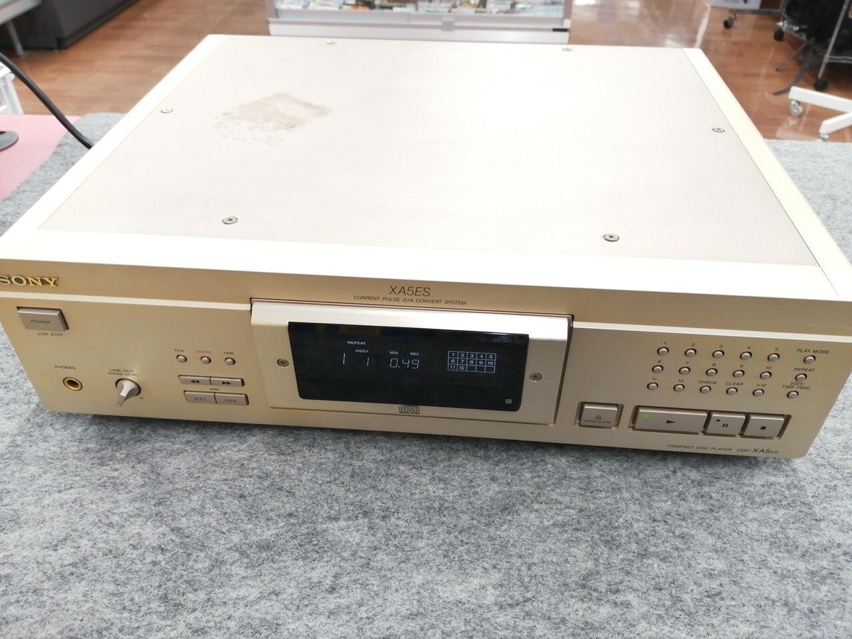 Sony CDP-XA5ES CD Player Deck Color Silver AC100V 50Hz 60Hz