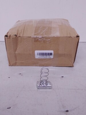 Spring Nut: 3/8''-16 Thread Size, Steel, Galvanized Box of 100, model V200-3/8