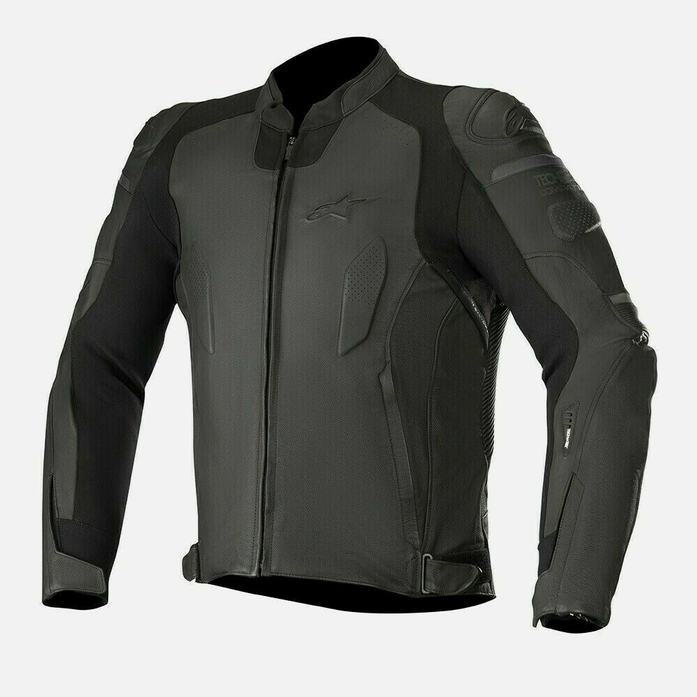 Alpinestars Specter Black Leather Jacket Tech-Air Compatible Casual look