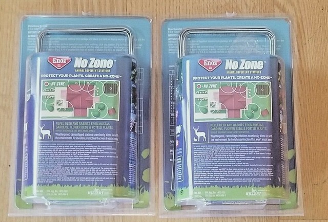 Enoz No Zone Animal Repellent 6 No Touch Stations Deer Rabbits Bats