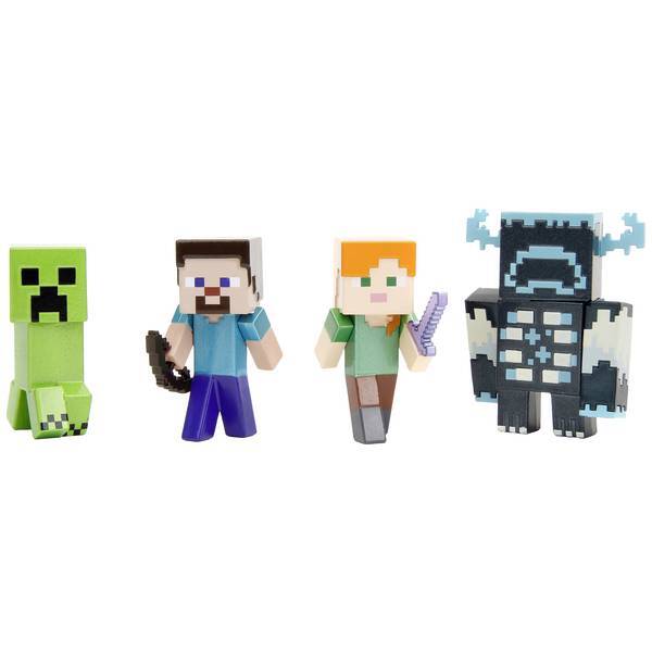 JADA TOYS 253262001  Jada Toys Minecraft 4-Pack personaggi da 2,5
