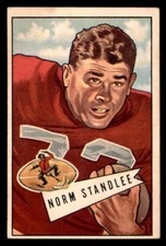 1952 Bowman Large Football #42 Norm Standlee VG/EX